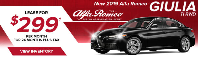 New 2019 Alfa Romeo Giulia Ti RWD