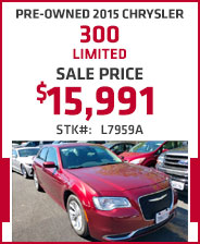 Pre-Owned 2015 Chrysler 300 Limited