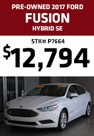 Pre-Owned 2017 Ford Fusion Hybrid SE