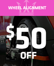 $50 Off Wheel Alignment