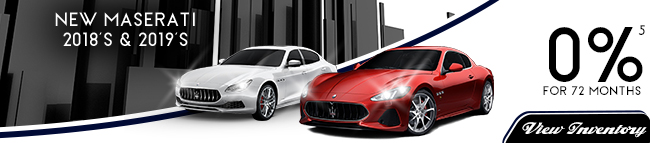 New Maserati 2018’s & 2019’s