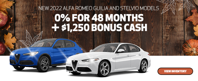 2022 Alfa Romeo Guilia and Stelvio models