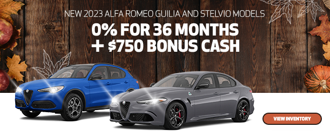 2023 Alfa Romeo Guilia and Stelvio models