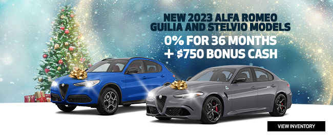2023 Alfa Romeo Guilia and Stelvio models