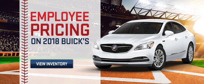Employee Pricing on 2018 Buick’s