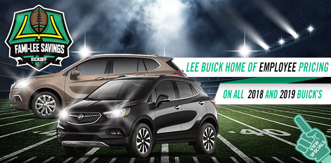 Lee Buick Home of Employee Pricing On All 2018 and 2019 Buick’s