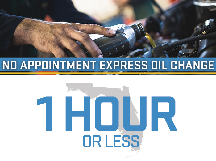 No Appointment Express Oil Change - 1 Hour or Less