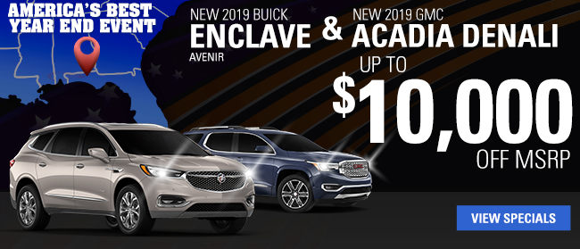 2019 Buick Enclave Avenir & 2019 GMC Acadia Denali