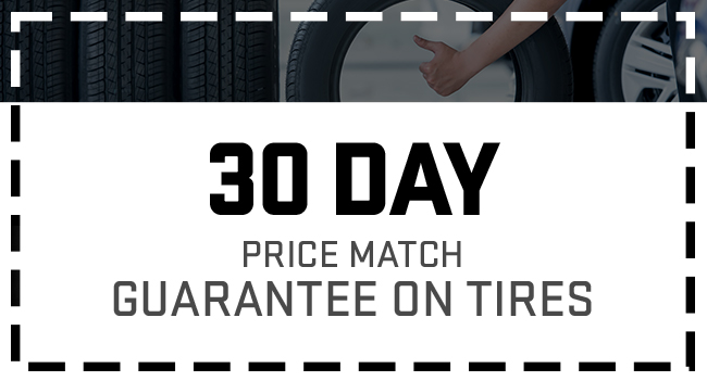 30 day price match guarantee on tires