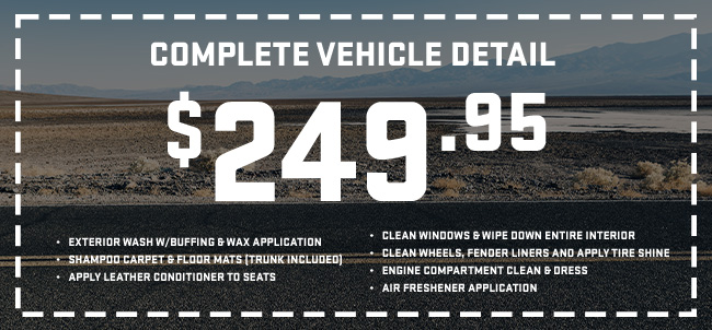 Complete vehicle detail special offer