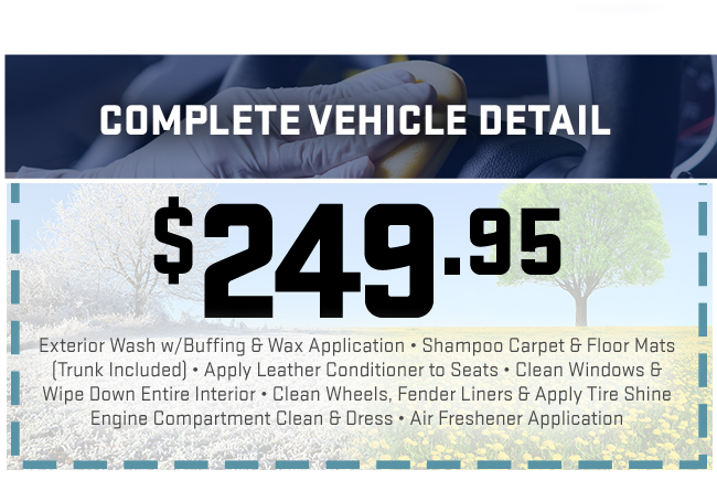 complete vehicle detailing offer