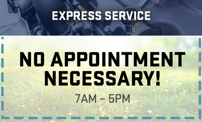 Express Service-No appointment necessary