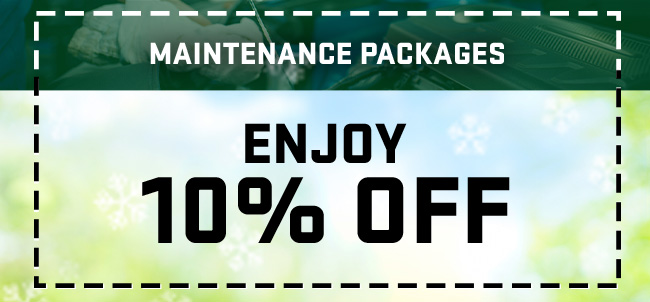 enjoy 10 percent off maintenance packages