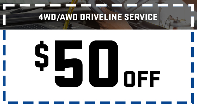 4WD/AWD driveline service