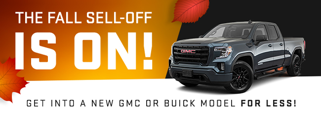 The Fall sell-off is on - get into a New GMC or Buick model for less