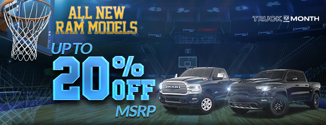 All new RAM models - MSRP offer