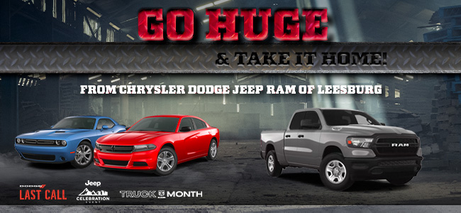 Go huge and take it home from Chrysler Dodge Jeep RAM