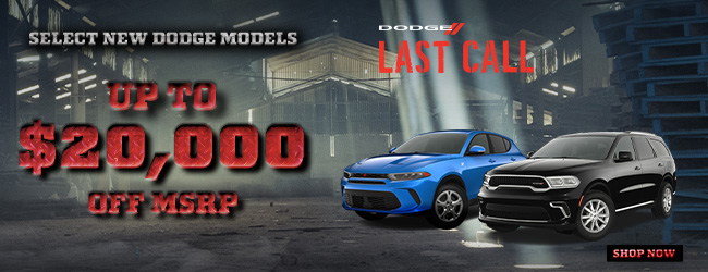 All new Dodge models - MSRP offer