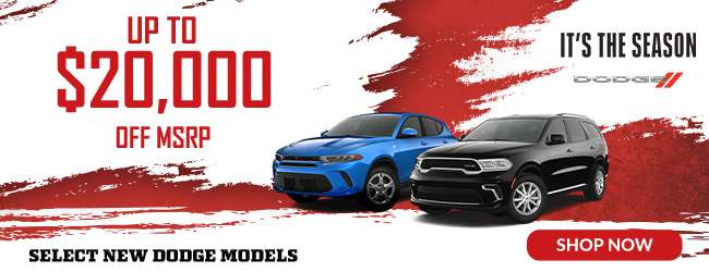 All new Dodge models - MSRP offer