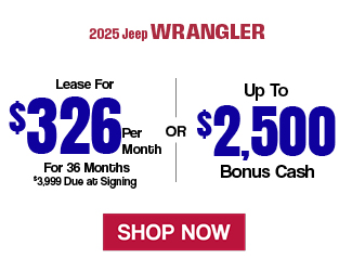 2025 Jeep Wrangler offer