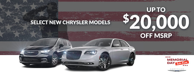 All new Chrysler models - MSRP offer