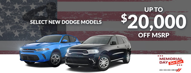 All new Dodge models - MSRP offer