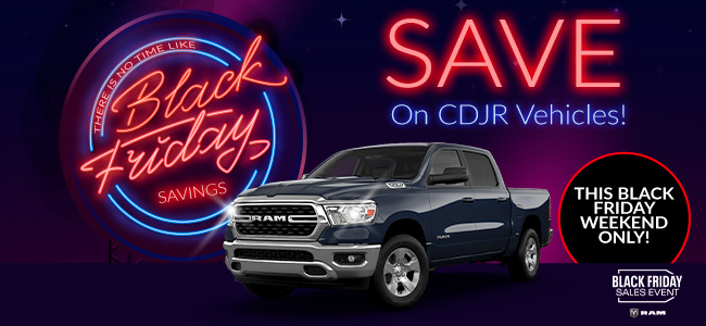 Black Friday Save on CDJR Vehicles