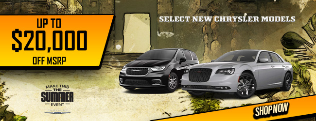 All new Chrysler models - MSRP offer