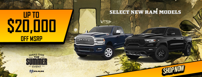 All new RAMS models - MSRP offer