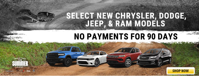 All new Chrysler models - no payments for 90 days