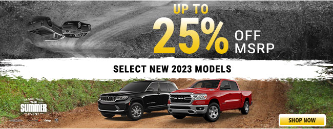 All new 2023 models 25% off