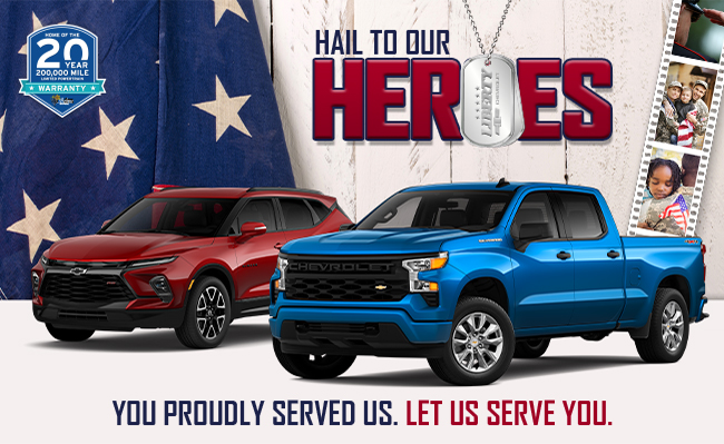 Hail to our heroes - you proudly served us. Let us serve you