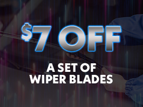 $7 off wiper blades