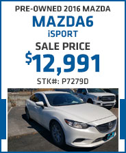 Pre-Owned 2016 Mazda Mazda6 iSport