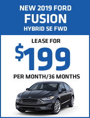 New 2019 Ford Fusion Hybrid SE FWD