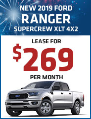 New 2019 Ford Ranger SuperCrew XLT 4X2 