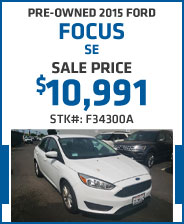Pre-Owned 2015 Ford Focus SE