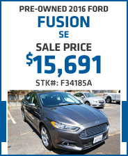 Pre-Owned 2016 Ford Fusion SE