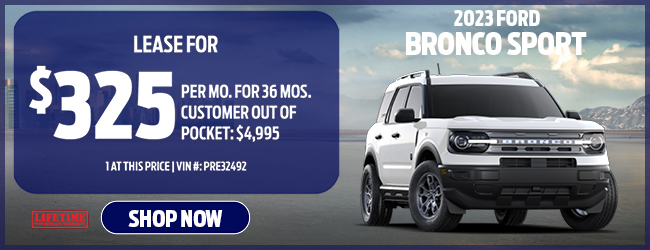 Ford Bronco Sport offer