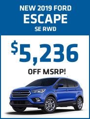New 2019 Ford Escape