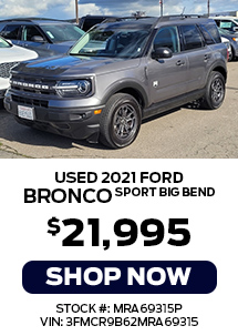 used 2021 Ford Bronco Sport