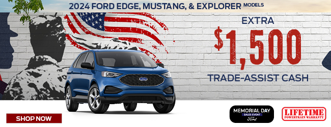 Ford Edge, Mustang & Explorer $1,500 offer