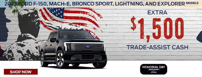 Ford F-150 Mach-E, Bronco Sport, Lighting & Explorer offer