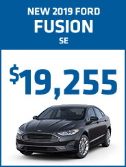 New 2019 Ford Fusion SE 