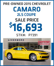 Pre-Owned 2015 Chevrolet Camaro 2LS Coupe 