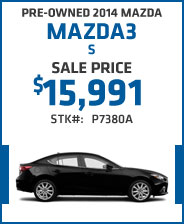 Pre-Owned 2014 Mazda Mazda3 S