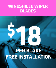 $18.00 Windshield Wiper Blades  