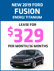 New 2019 Ford Fusion Energi Titanium