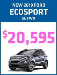 New 2019 Ford Ecosport SE FWD 