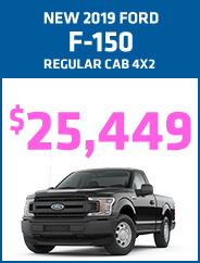 New 2019 Ford F-150 Regular Cab 4x2 